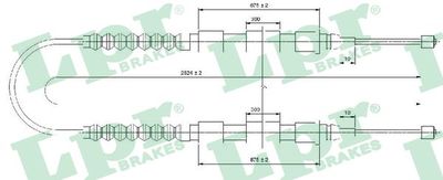 Cable Pull, parking brake LPR C0175B