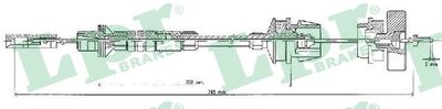 Cable Pull, clutch control LPR C0218C