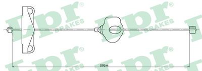 Cable Pull, parking brake LPR C0261B