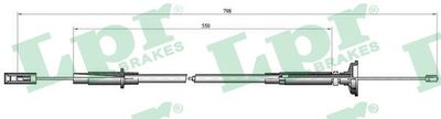 Cable Pull, clutch control LPR C0261C