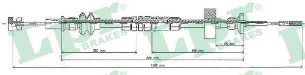 LPR C0273C Cable Pull, clutch control