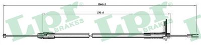 Cable Pull, parking brake LPR C0415B