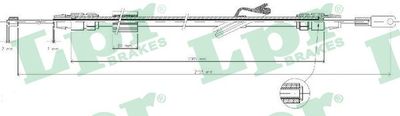 Cable Pull, parking brake LPR C0423B