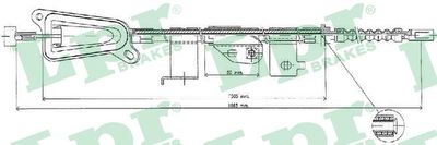 Cable Pull, parking brake LPR C0477B