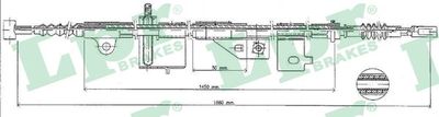 Cable Pull, parking brake LPR C0498B