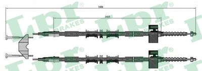 Cable Pull, parking brake LPR C0535B