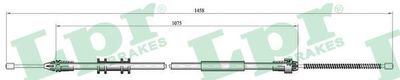 Cable Pull, parking brake LPR C0703B