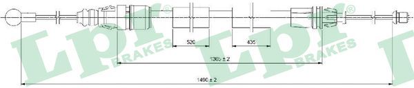 LPR C0733B Cable Pull, parking brake