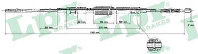 Cable Pull, parking brake LPR C0937B