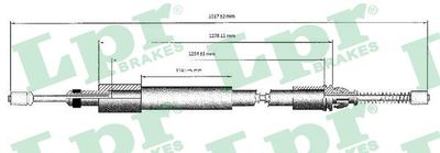 Cable Pull, parking brake LPR C0975B