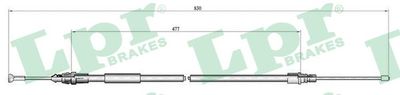 Cable Pull, parking brake LPR C1681B