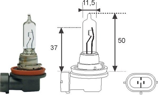 MAGNETI MARELLI 002548100000 Bulb, spotlight