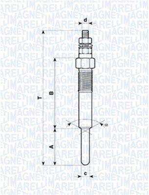 MAGNETI MARELLI 062583101304 Glow Plug