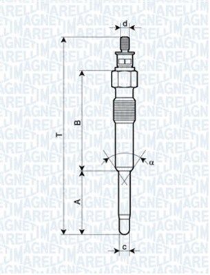 MAGNETI MARELLI 062900007304 Glow Plug