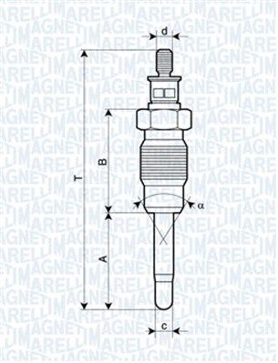 Glow Plug MAGNETI MARELLI 062900016304