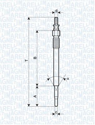 Glow Plug MAGNETI MARELLI 062900022304