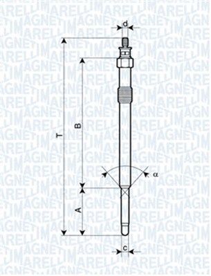 Glow Plug MAGNETI MARELLI 062900024304