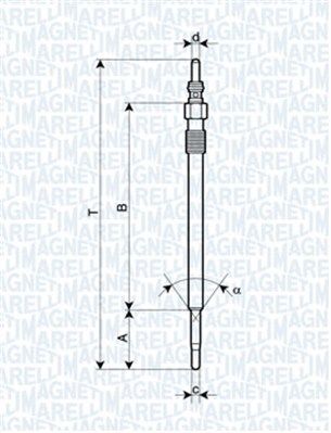 MAGNETI MARELLI 062900030304 Glow Plug