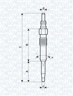 Glow Plug MAGNETI MARELLI 062900038304