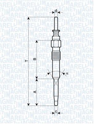 MAGNETI MARELLI 062900039304 Glow Plug