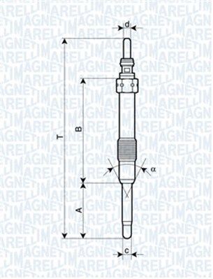 MAGNETI MARELLI 062900053304 Glow Plug