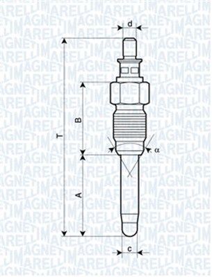 Glow Plug MAGNETI MARELLI 062900059304