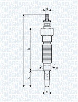 MAGNETI MARELLI 062900064304 Glow Plug