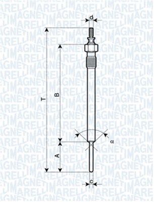 MAGNETI MARELLI 062900066304 Glow Plug