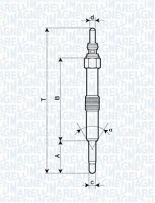 Glow Plug MAGNETI MARELLI 062900067304