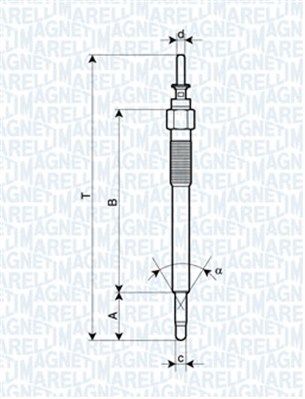 Glow Plug MAGNETI MARELLI 062900076304