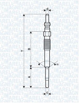 MAGNETI MARELLI 062900080304 Glow Plug