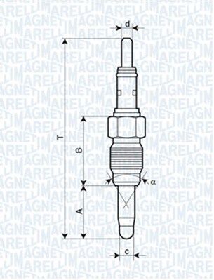 MAGNETI MARELLI 062900083304 Glow Plug