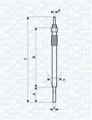 Glow Plug MAGNETI MARELLI 062900091304