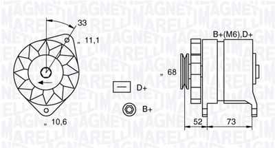 Alternator MAGNETI MARELLI 063321154010