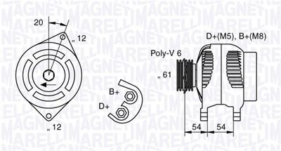 Alternator MAGNETI MARELLI 063321819010