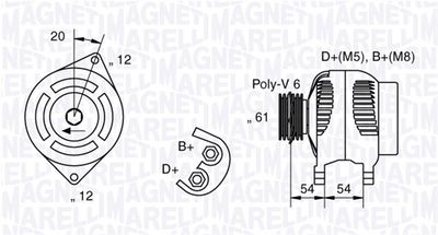 Alternator MAGNETI MARELLI 063321833010