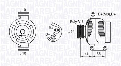 Alternator MAGNETI MARELLI 063377028010