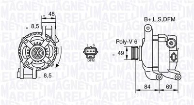 Alternator MAGNETI MARELLI 063377417010