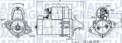 Starter MAGNETI MARELLI 063720519010