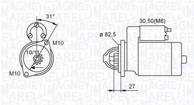 Starter MAGNETI MARELLI 063721044010