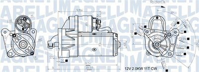 Starter MAGNETI MARELLI 063721193010