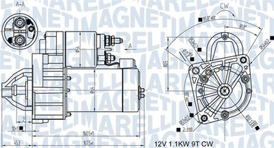 Starter MAGNETI MARELLI 063721345010