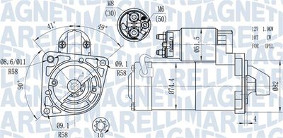 Starter MAGNETI MARELLI 063721428010