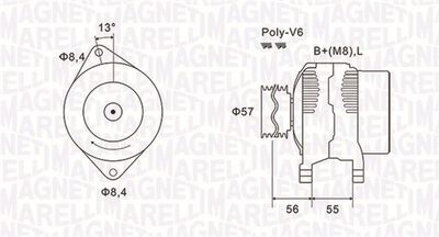 Alternator MAGNETI MARELLI 063731088010