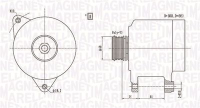 Alternator MAGNETI MARELLI 063731139010