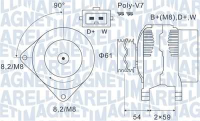 Alternator MAGNETI MARELLI 063731143010