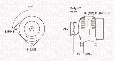 Alternator MAGNETI MARELLI 063731147010