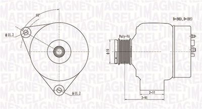 Alternator MAGNETI MARELLI 063731300010