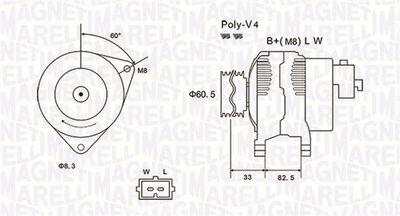 Alternator MAGNETI MARELLI 063731317010