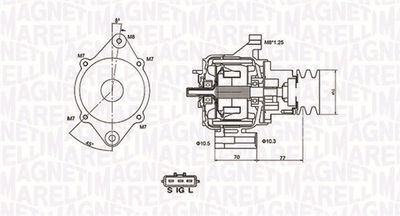 Alternator MAGNETI MARELLI 063731367010